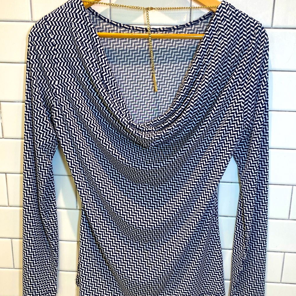 Michael Kors High Front, Hang Back with Gold accent shirt